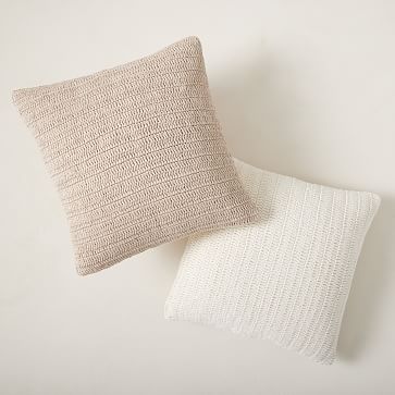 West elm cotton canvas pillow online cover