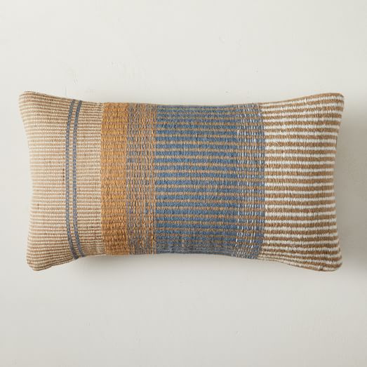 Mixed Stripes Lumbar Pillow Cover West Elm