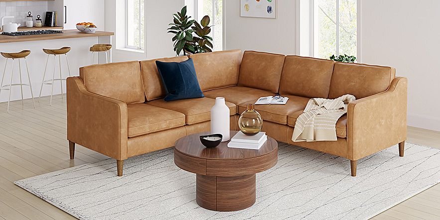 West Elm Modern Chesterfield Leather Sofa by West Elm - Dwell