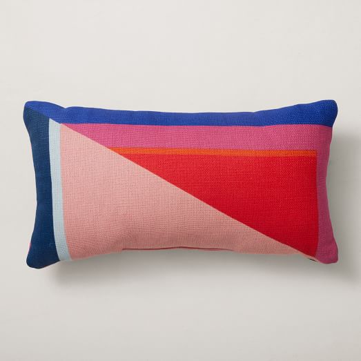 West elm outlet pink pillow