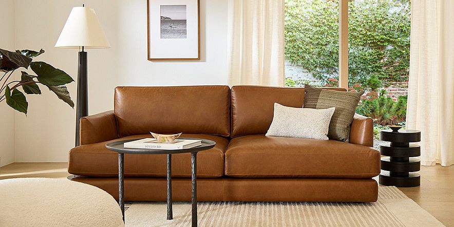 West Elm Modern Chesterfield Leather Sofa by West Elm - Dwell