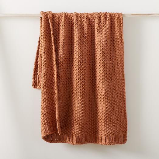 West elm cotton discount knit throw review