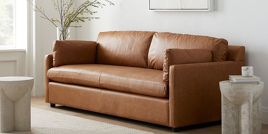 West Elm Modern Chesterfield Leather Sofa by West Elm - Dwell