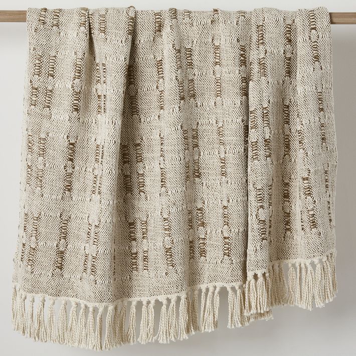 Grid Woven Throw