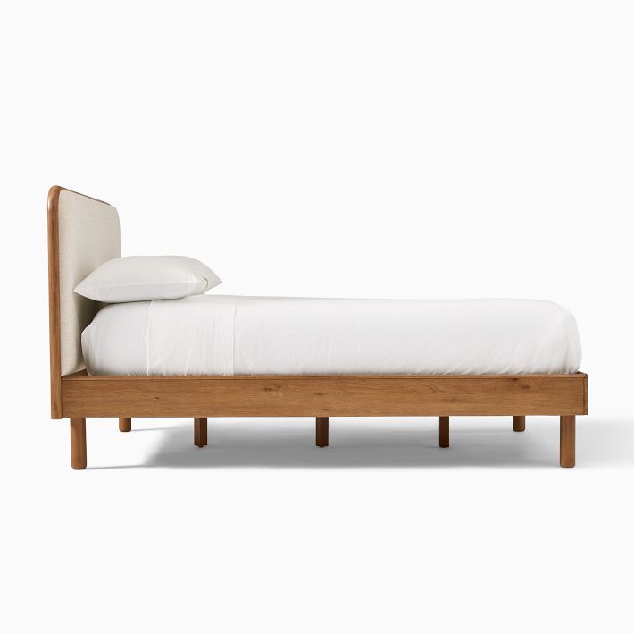 Miles Wood & Upholstered Bed | West Elm