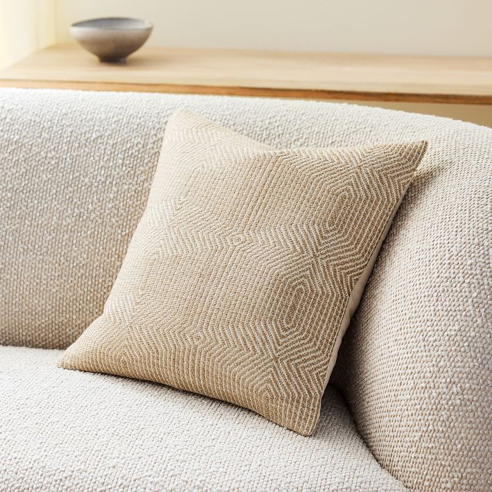 Jute shop pillow cover