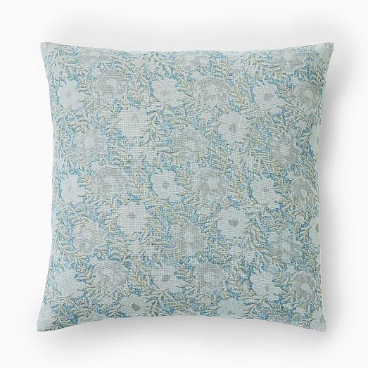 Floral Woven Landscape Pillow Cover & Throw Set West Elm