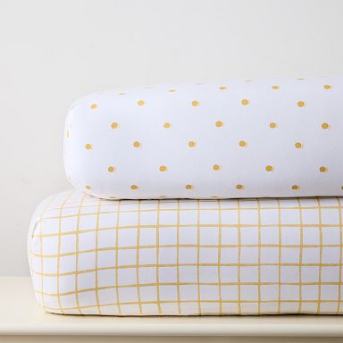 Gold polka hotsell dot crib sheet