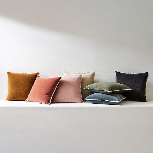 Oversized 2025 velvet pillows