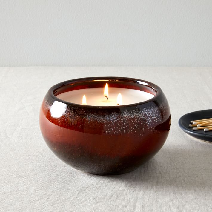 Reactive Glaze Candle - Bergamot