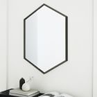 Metal Frame Hexagon Wall Mirror