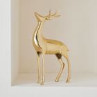 Metal Reindeer Objects - Brass