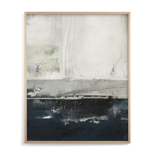 Northern Blues Framed Wall Art by Minted for West Elm | West Elm