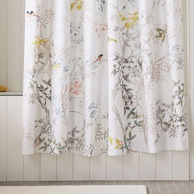 Poppy Floral Shower Curtain