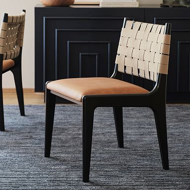 All modern leather dining chairs hot sale