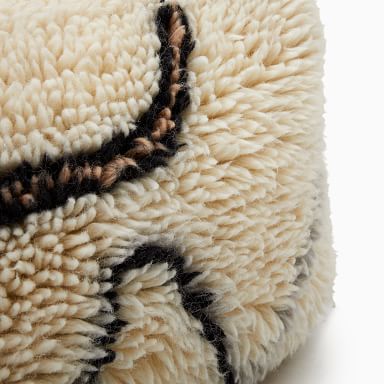 Wool Mini Twist Pouf