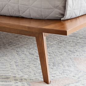 Mid century modern store wood platform bed