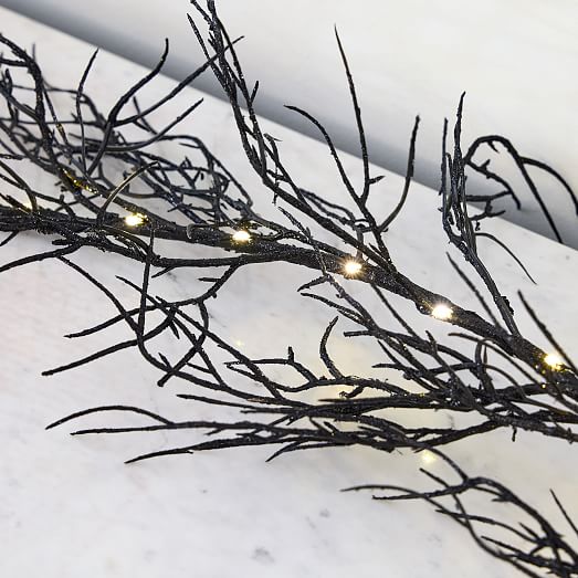 Black LightUp Garland West Elm