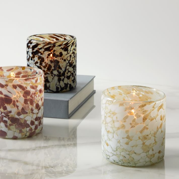 Speckled Mexican Glass Votives