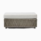 Coastal Outdoor Ottoman | West Elm