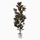 Faux Potted Rubber Tree