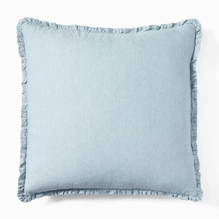 European Flax Linen Ruffle Duvet Cover & Shams