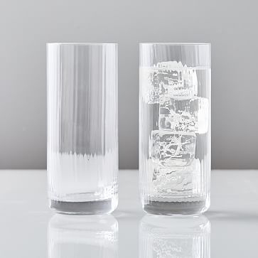 West Elm - Fluted Acrylic Drinking Glasses