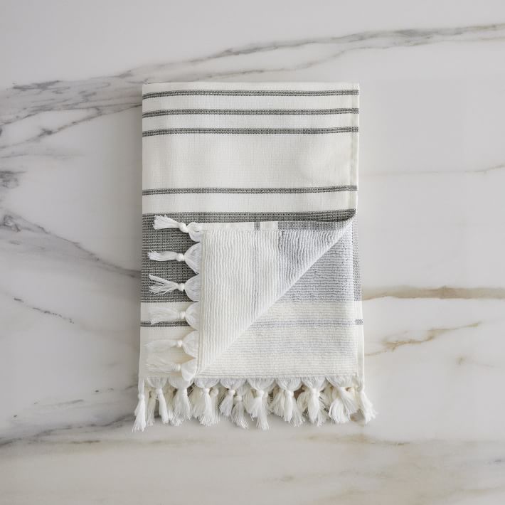 Turkish Tassel Towels - Dark Olive