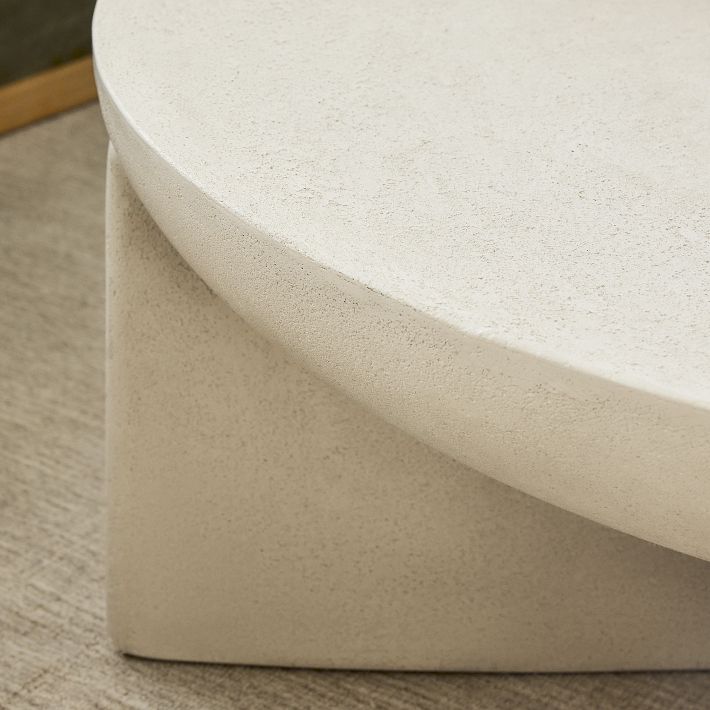 Monti Lava Stone Coffee Table Modern Living Room Furniture West Elm