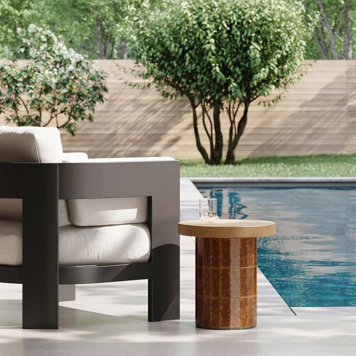 Contemporary outdoor side discount tables