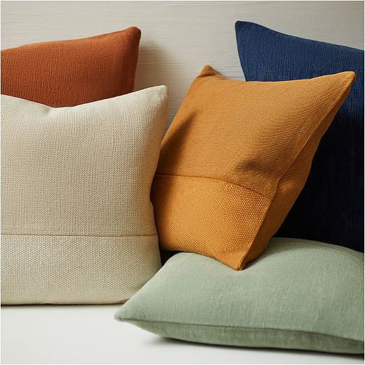 Cotton Canvas Pillow Cover West Elm