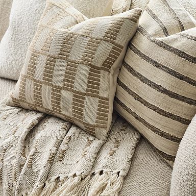 Better Homes & Garden 14 X 24 Oblong Boucle Decorative Pillow with  Fringe, Blush (1 count)
