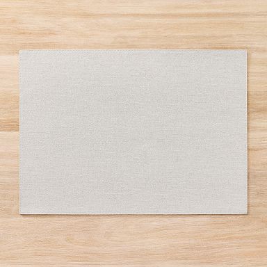 Grey leather effect textured vinyl placemats