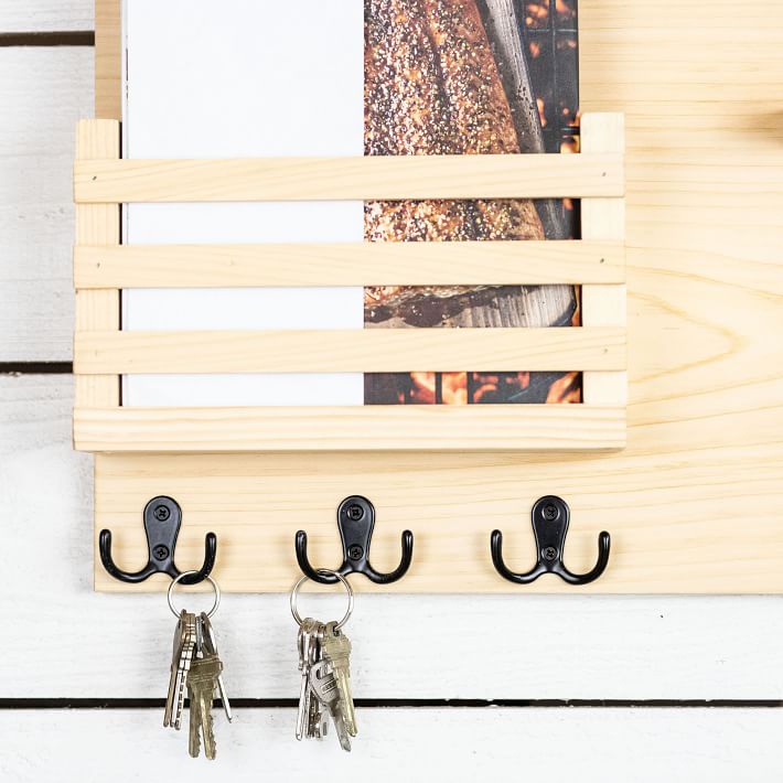 The McGarvey Workshop Coat Hooks Mail Holder