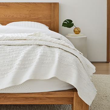 West elm top soft corded throw