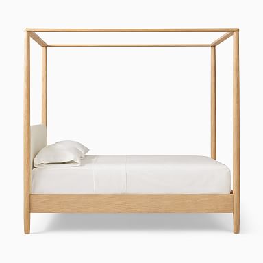 West elm canopy deals bed