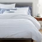 Cotton Clipped Jacquard Diamond Duvet Cover &amp; Shams