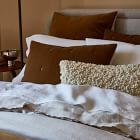 European Flax Linen Merrow Edge Duvet Cover &amp; Shams