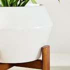 Ilya Turned Wood Tabletop Planters