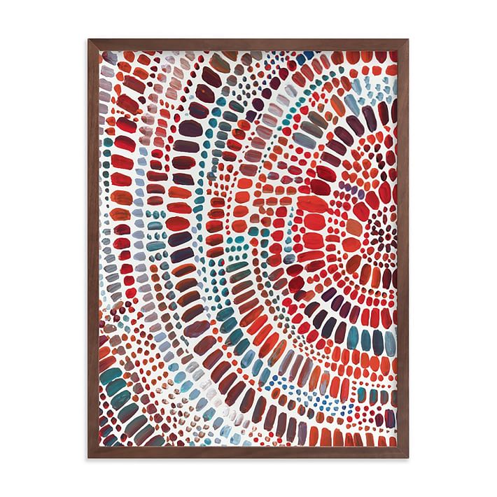 Fire Ripple Drop Framed Wall Art by Minted for West Elm