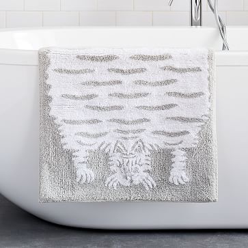 Organic Tufted Stripe Bath Mat