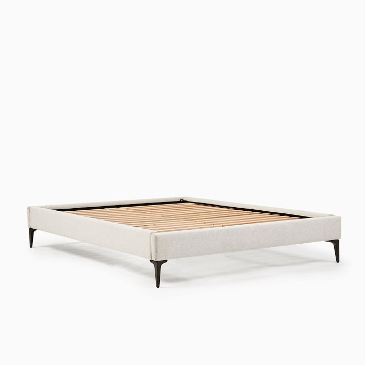 Upholstered Bed Frame Metal Legs West Elm