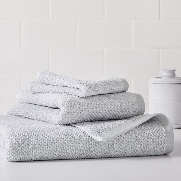 Organic Heathered Starter Bath Towel Set