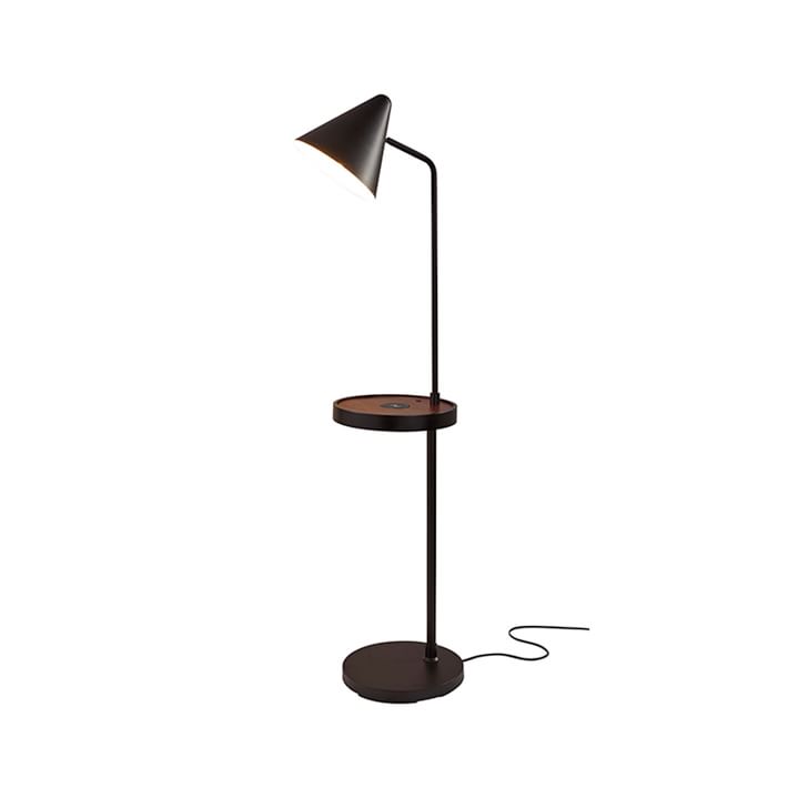Conical Metal Wireless Charging Floor Lamp