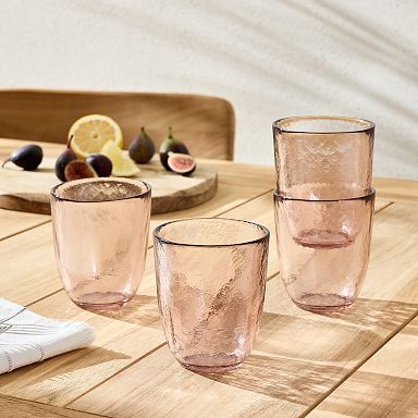Double Old Fashioned Glasses Beverage Glass Cup,Colored Tumblers and Water  Glasses,Set