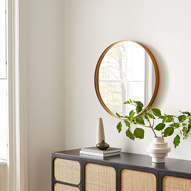 Edge Brass Round 30 Wall Mirror + Reviews