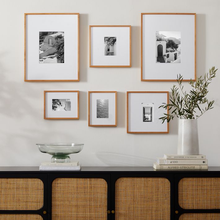 Organic Six Canvas - White Framed Photo Gallery Wall
