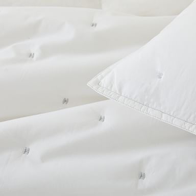 Washed Cotton Percale Quilt & Shams