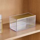 mDesign Clear Plated Stacking Boxes