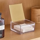 mDesign Clear Plated Stacking Boxes